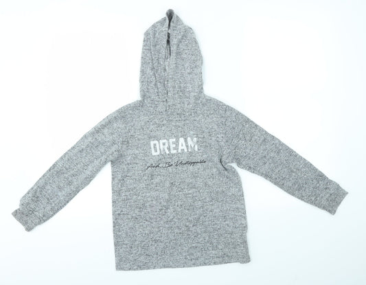 Primark Girls Grey   Pullover Hoodie Size 9-10 Years