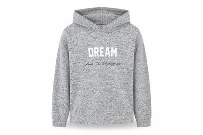 Front view of Primark girls’ grey pullover hoodie, size 9-10, years