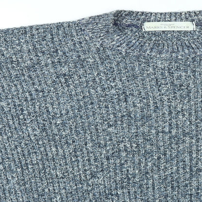 Womens UK Size S M&S Blue Pullover Jumper