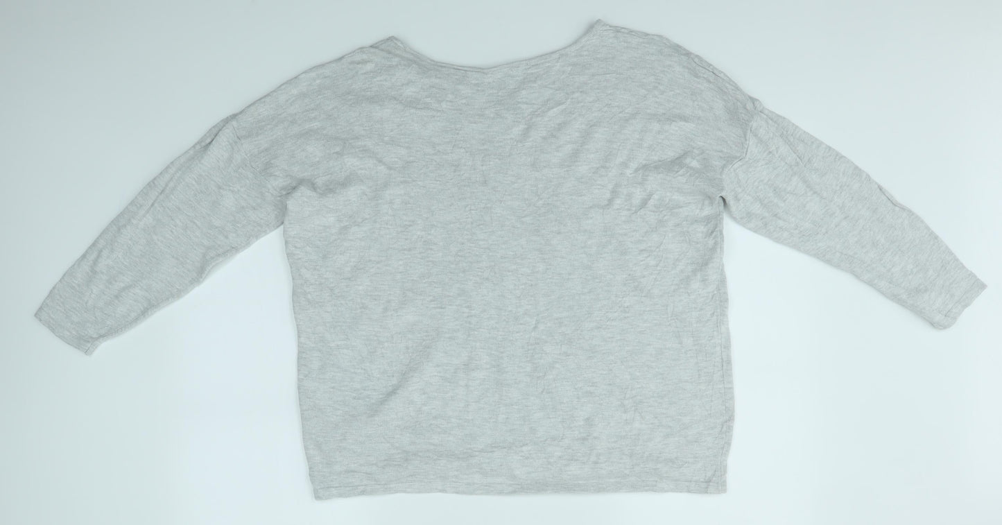 Womens UK Size 20 Bonmarché Grey Pullover Jumper
