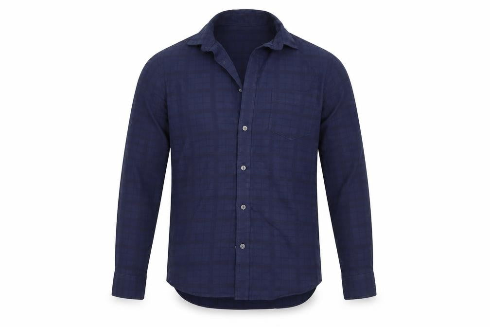 Mens UK Size S M&S Blue  Button-Up Long Sleeve Casual Shirt