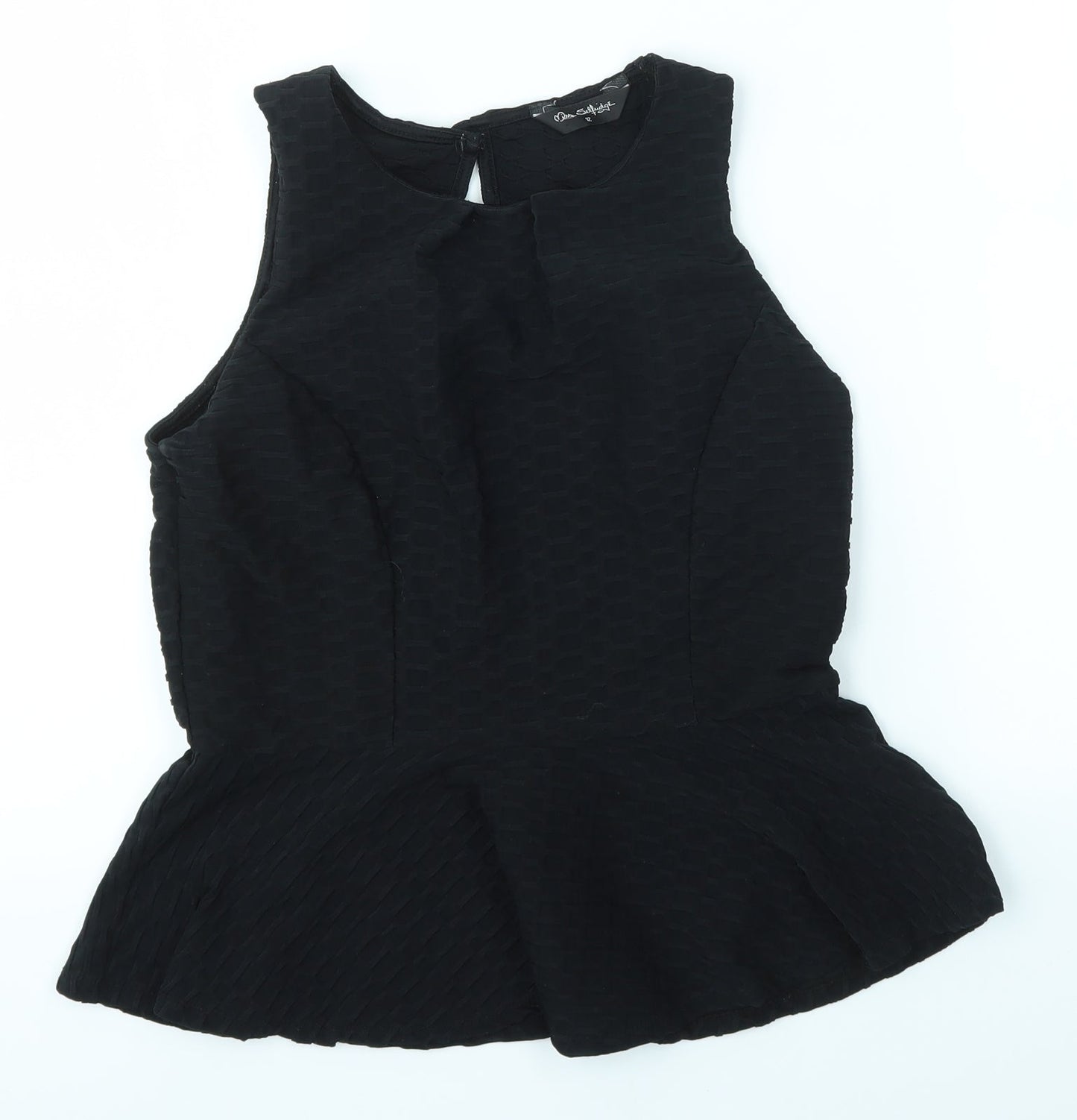 Miss Selfridge Womens Black   Basic Blouse Size 12