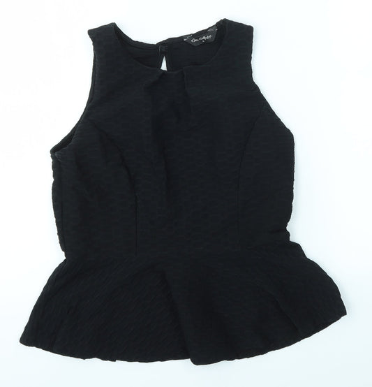 Miss Selfridge Womens Black   Basic Blouse Size 12