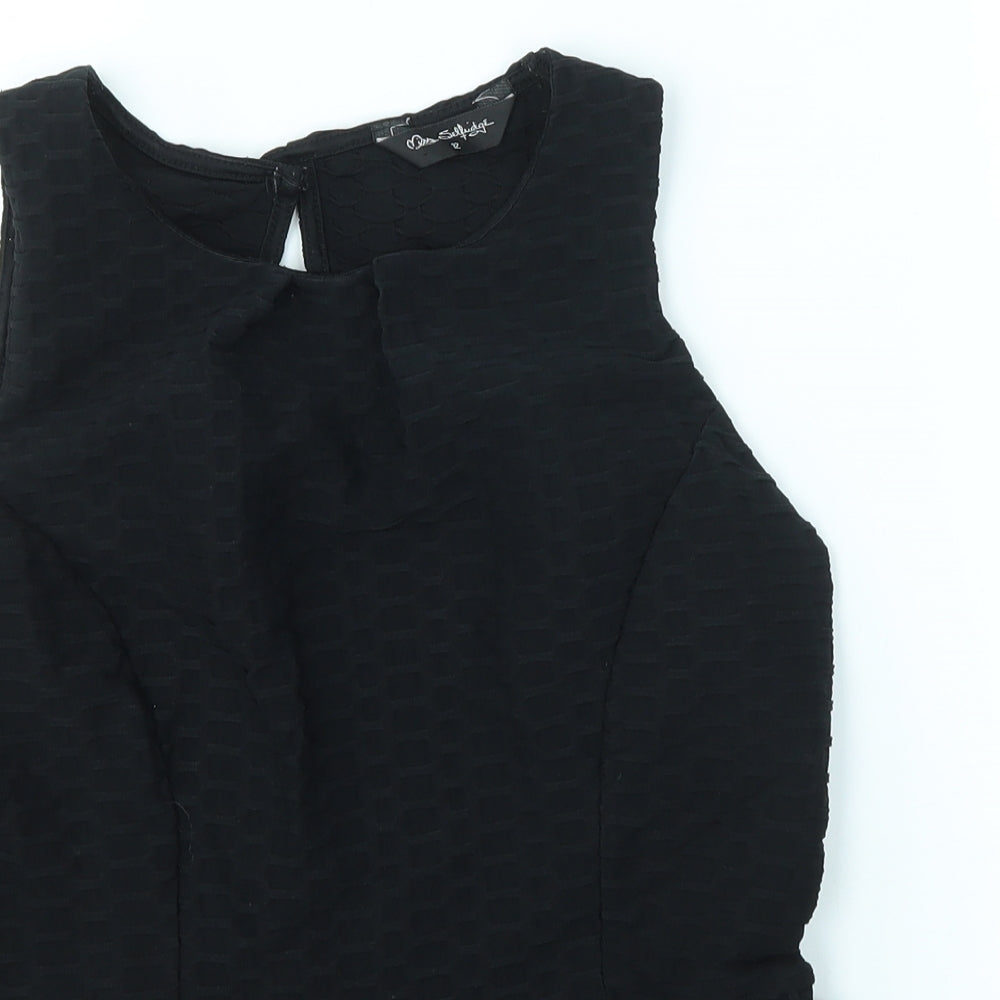 Miss Selfridge Womens Black   Basic Blouse Size 12