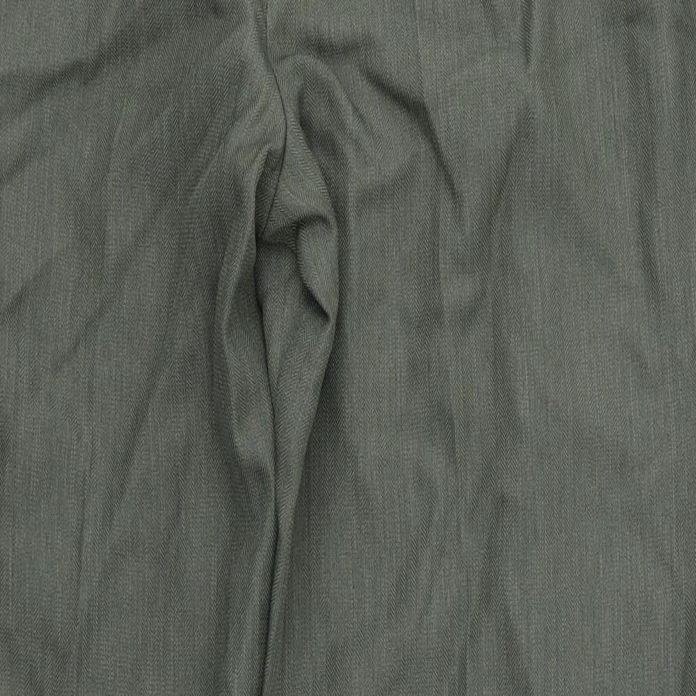 Womens UK Size 18 M&S Regular Fit Dress Pants Grey Trousers