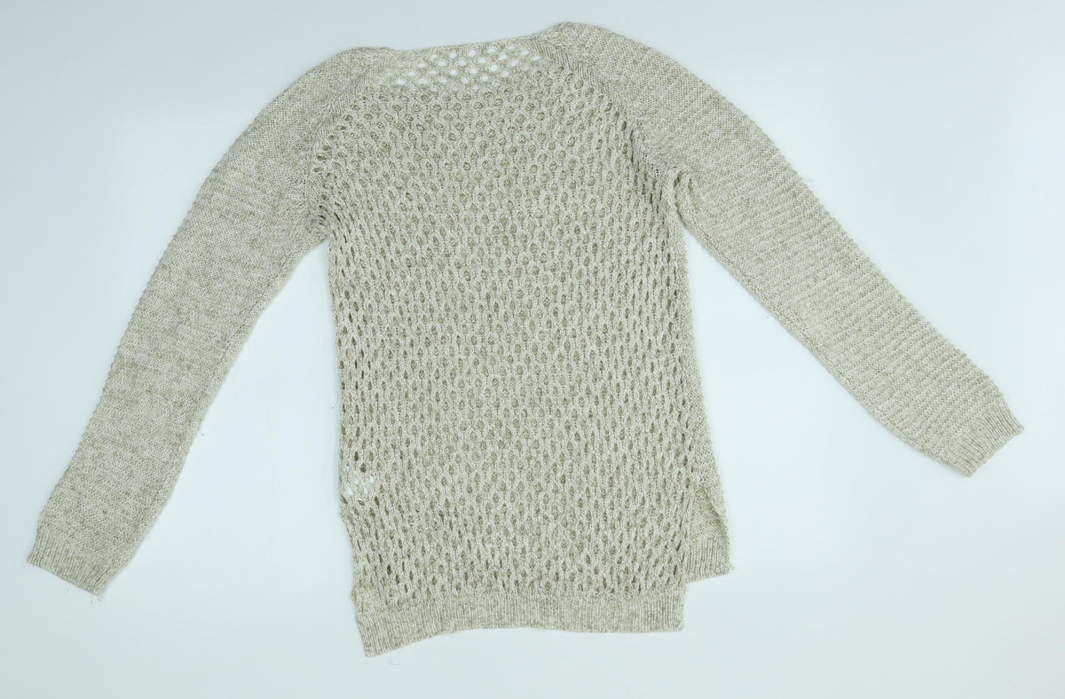 Womens UK Size L H&M Brown Pullover Jumper