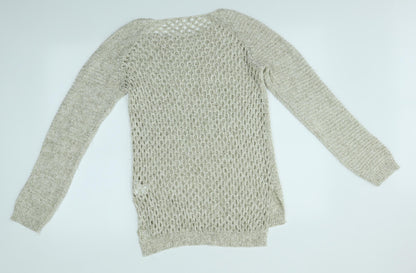 Womens UK Size L H&M Brown Pullover Jumper