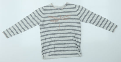Okaidi Girls Multicoloured Striped  Pullover Jumper Size 10 Years