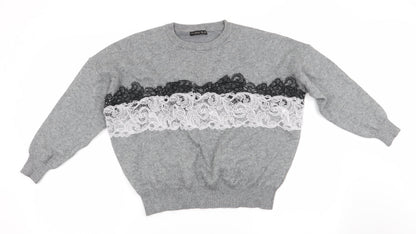 Womens UK Size  Studio Grey Pullover Jumper