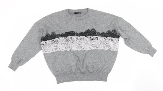 Womens UK Size  Studio Grey Pullover Jumper