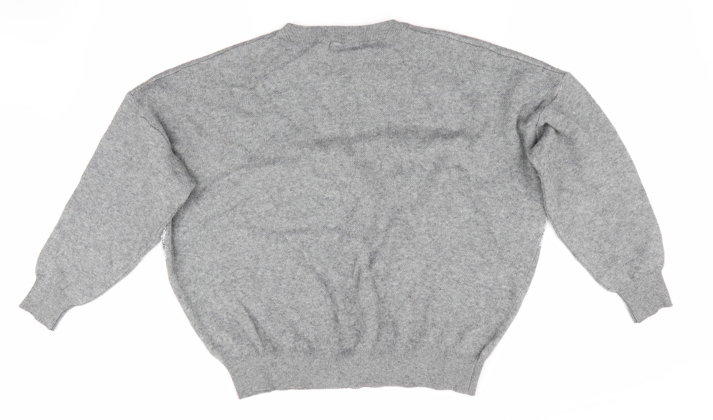 Womens UK Size  Studio Grey Pullover Jumper