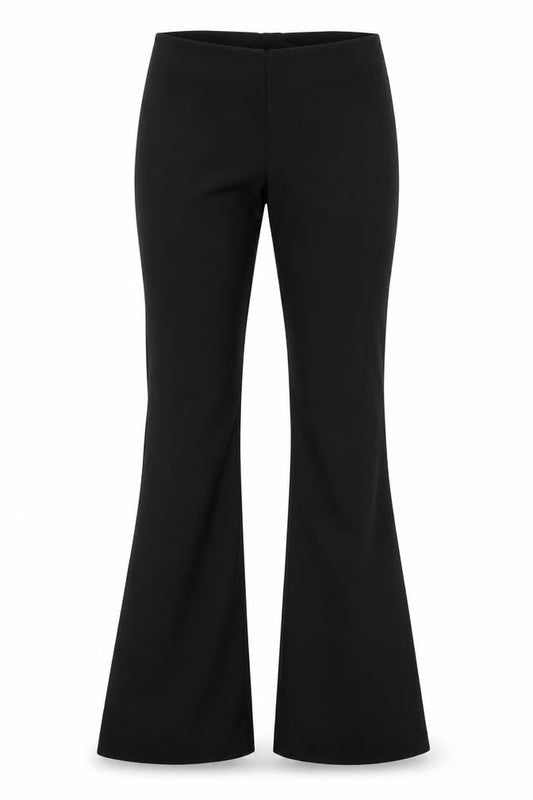 Front view of Studio women’s black trousers, 32-inch leg - bootcut