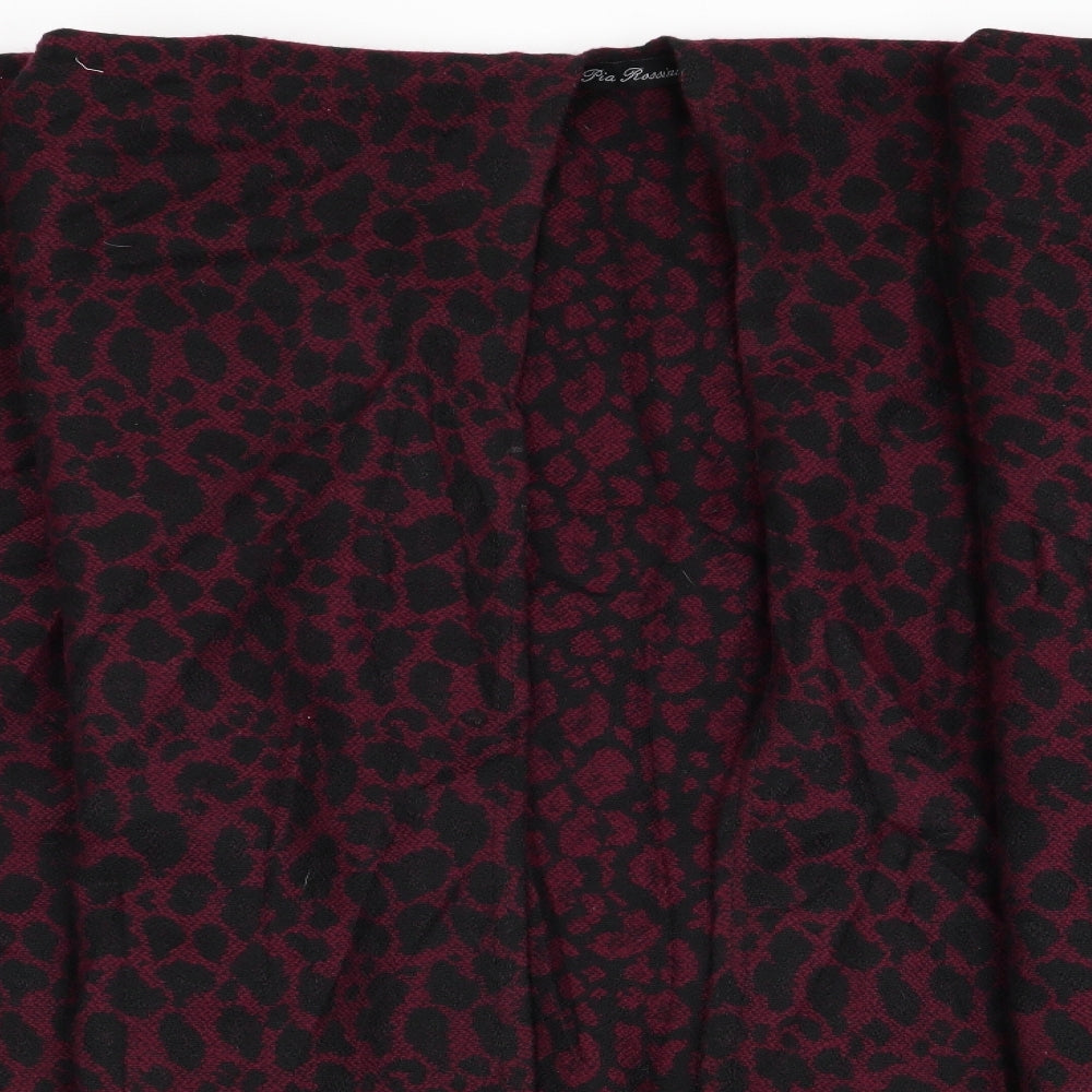 Pia Rossini Womens Purple Animal Print  Overcoat Poncho One Size  - Shawl Style Poncho