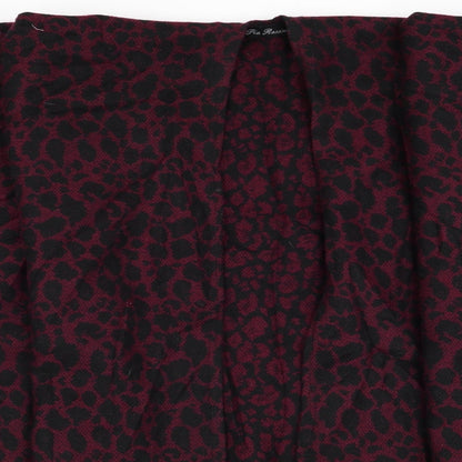Pia Rossini Womens Purple Animal Print  Overcoat Poncho One Size  - Shawl Style Poncho