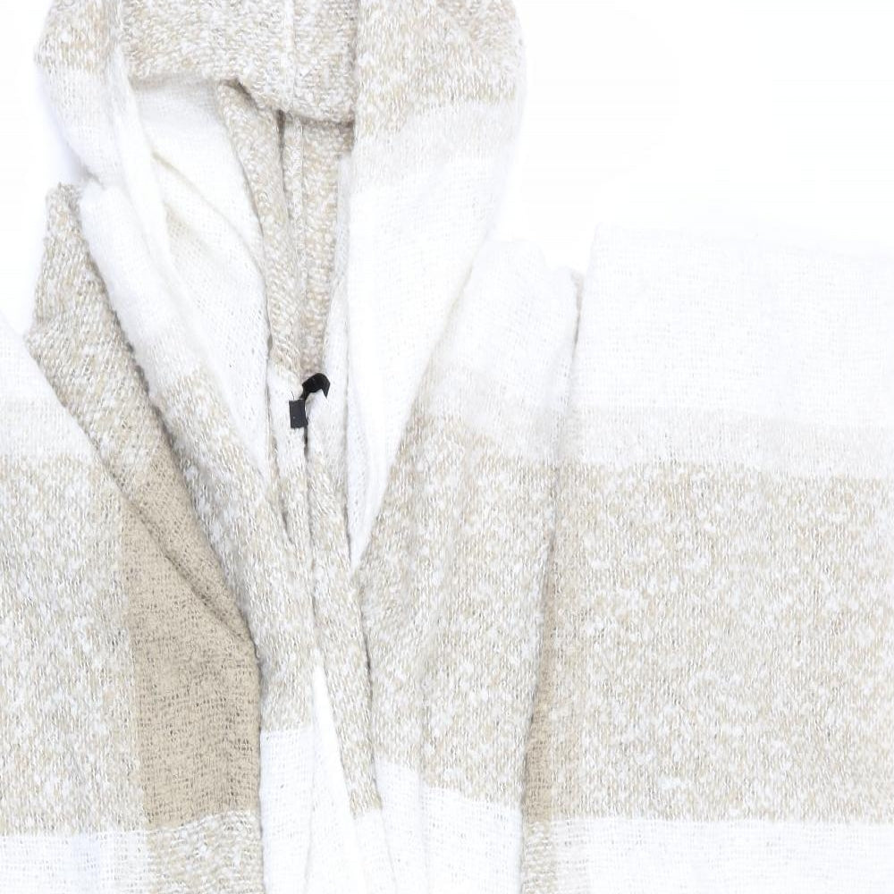 PEP & Co Womens Beige Check   Poncho One Size