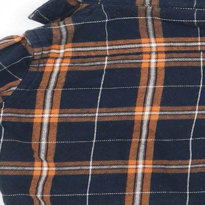 Mini Rebel Boys Blue Check  Basic Button-Up Size 3-6 Months