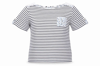 Womens UK Size 14 ISLE Essentials Blue Basic T-Shirt