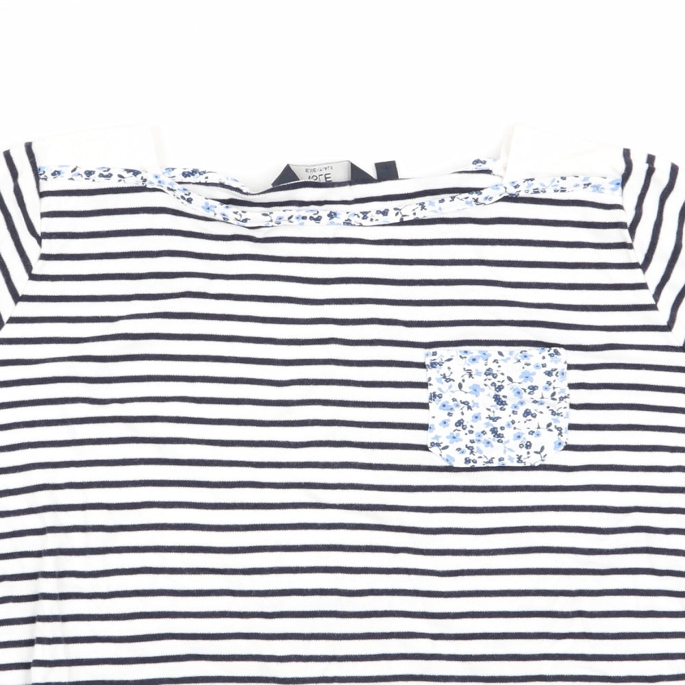 Womens UK Size 14 ISLE Essentials Blue Basic T-Shirt
