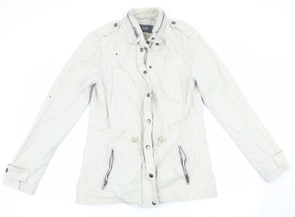 Womens UK Size 8 South Beige Anorak Coat