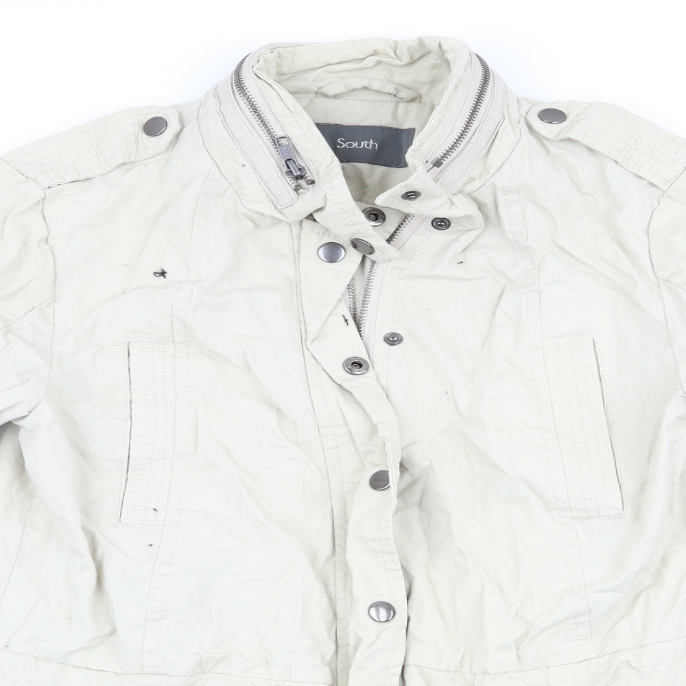 Womens UK Size 8 South Beige Anorak Coat