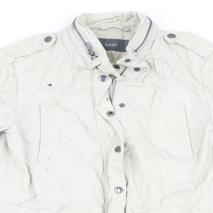 Womens UK Size 8 South Beige Anorak Coat