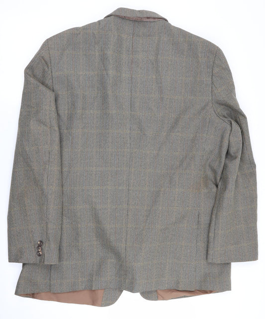 Grendale Mensware Mens Green Check  Jacket Blazer