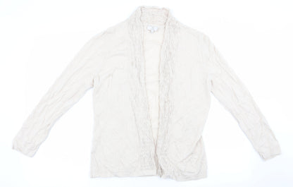 Womens UK Size M CC Beige Cardigan Jumper