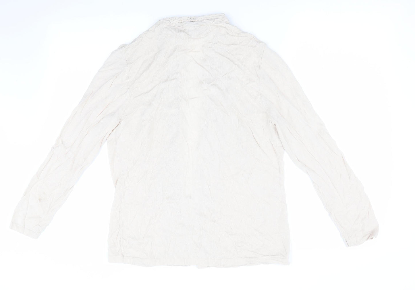 Womens UK Size M CC Beige Cardigan Jumper