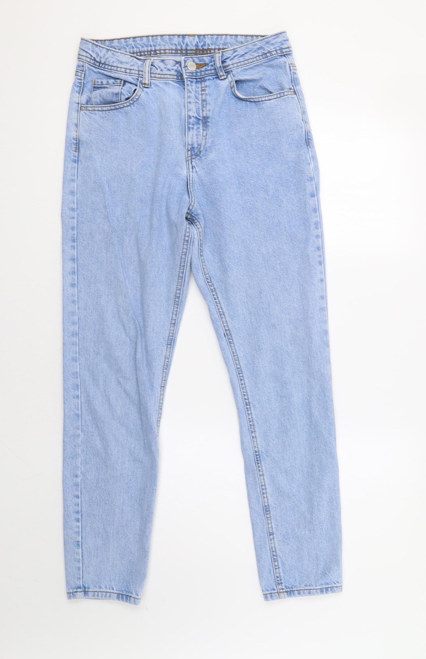 Denim Co. Womens Blue   Straight Jeans Size 10 L28 in