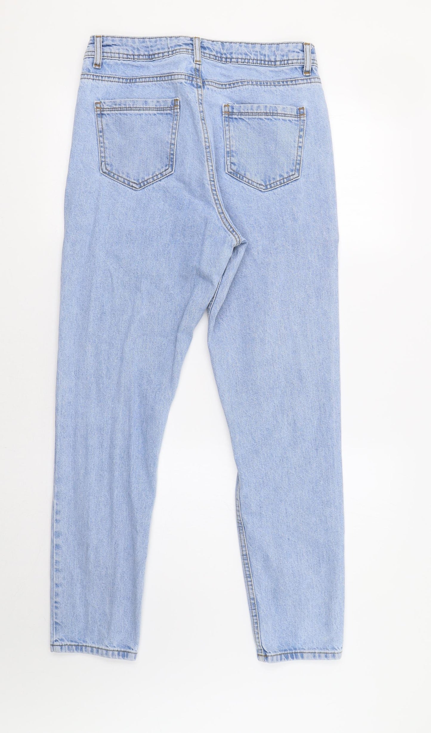 Denim Co. Womens Blue   Straight Jeans Size 10 L28 in