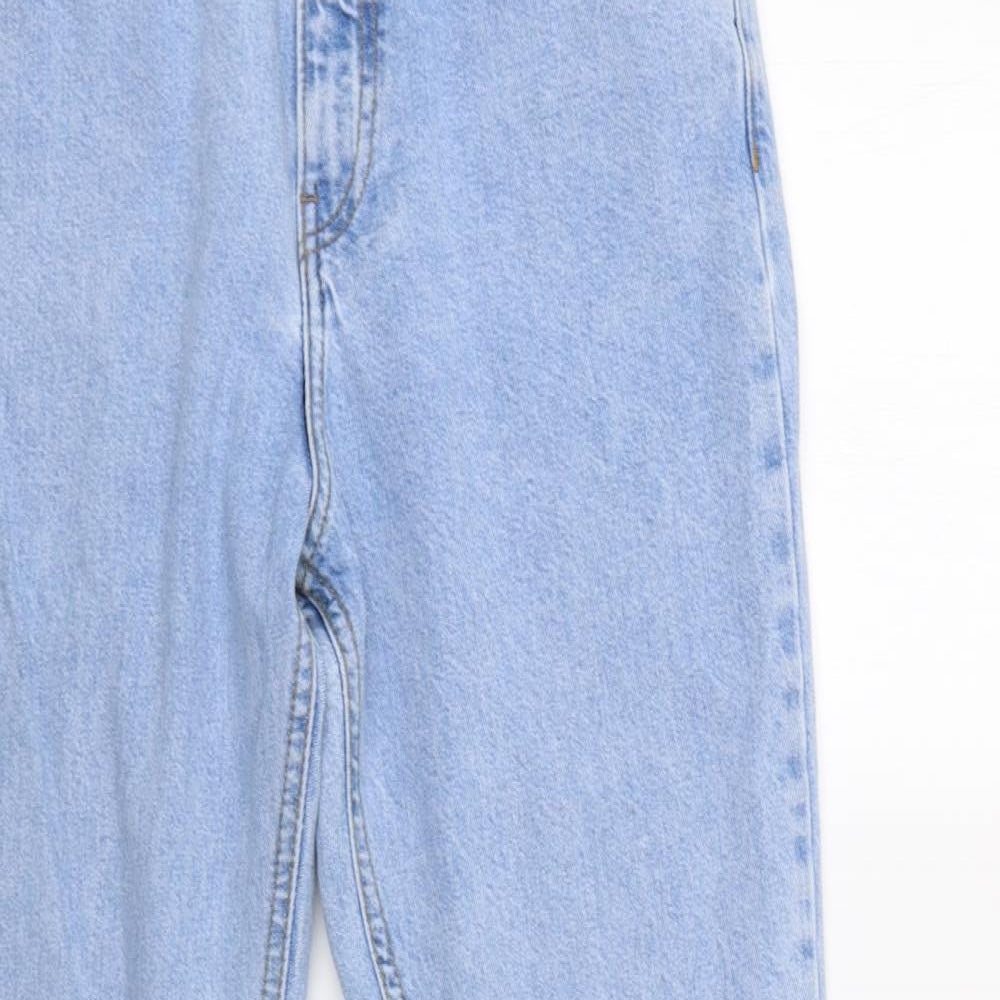 Denim Co. Womens Blue   Straight Jeans Size 10 L28 in