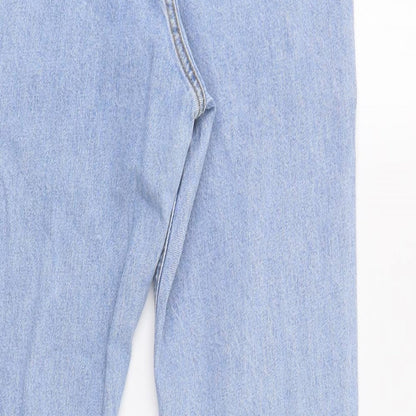 Denim Co. Womens Blue   Straight Jeans Size 10 L28 in