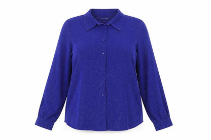 Womens UK Size 18 Berkertex Blue Basic Button-Up