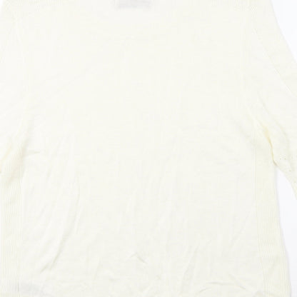 Womens UK Size 12 M&S Ivory Pullover Jumper