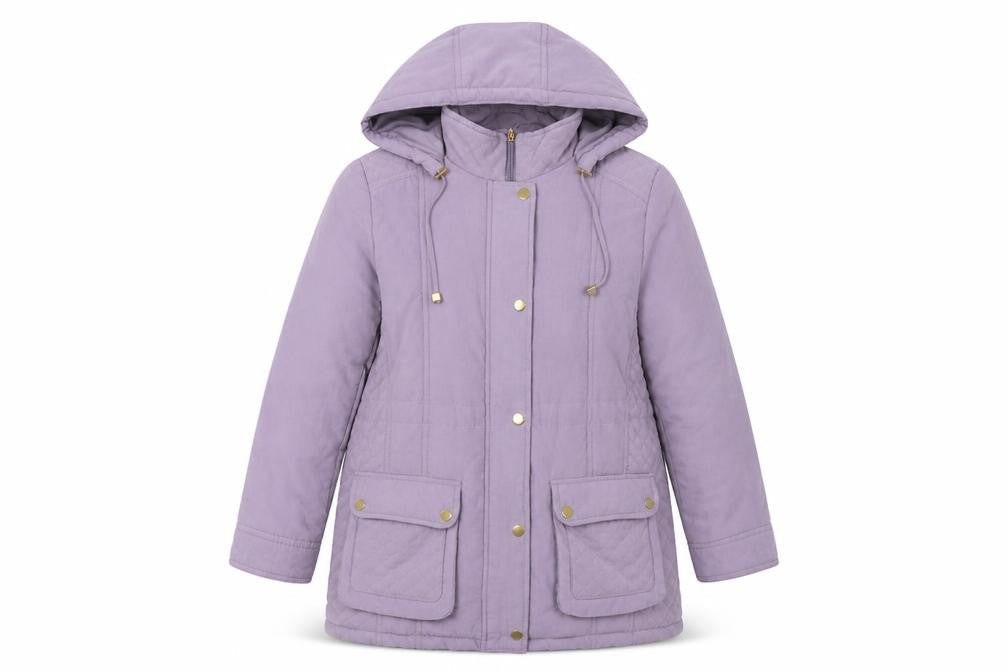 Womens UK Size 12 Isle Purple Parka Coat