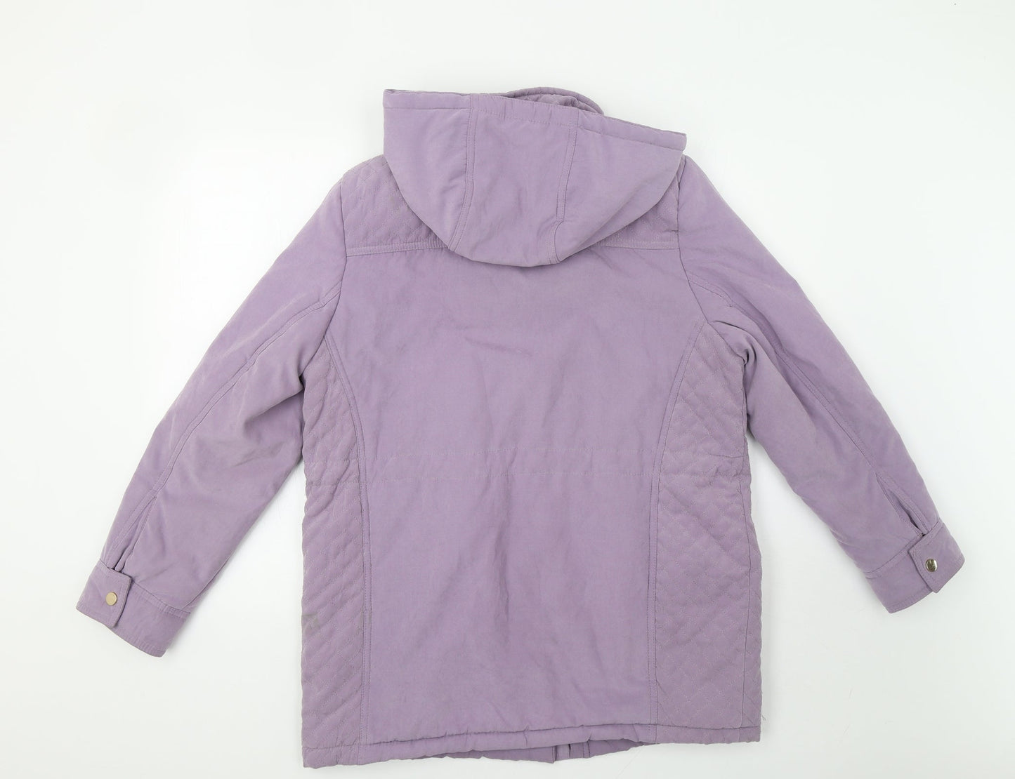 Womens UK Size 12 Isle Purple Parka Coat