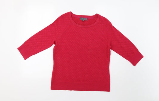 Womens UK Size 12 Per Una Pink Pullover Jumper