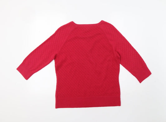 Womens UK Size 12 Per Una Pink Pullover Jumper