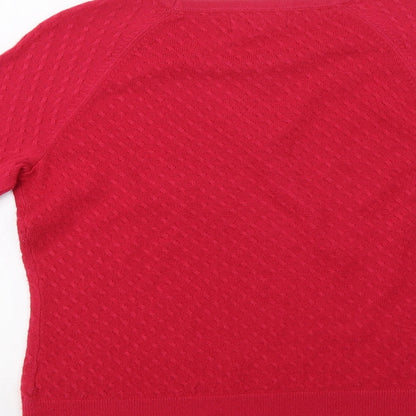 Womens UK Size 12 Per Una Pink Pullover Jumper