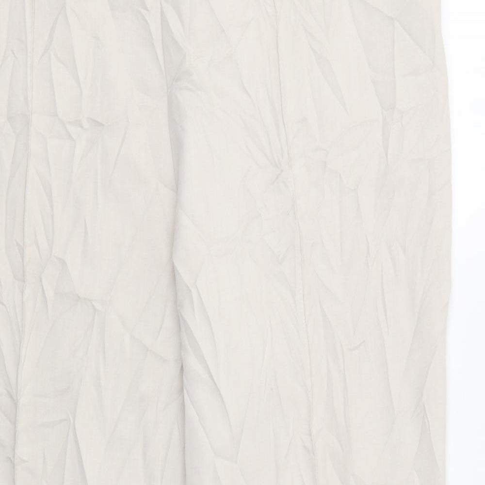 Womens UK Size 22 M&S Regular Fit  Beige Trousers