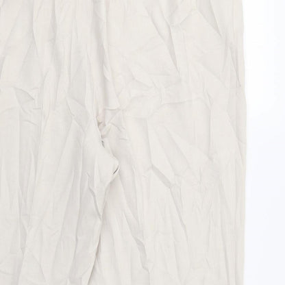 Womens UK Size 22 M&S Regular Fit  Beige Trousers
