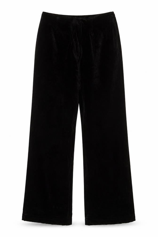 Front view of Tina Taylor women’s black trousers, size UK 10, 29-inch leg
