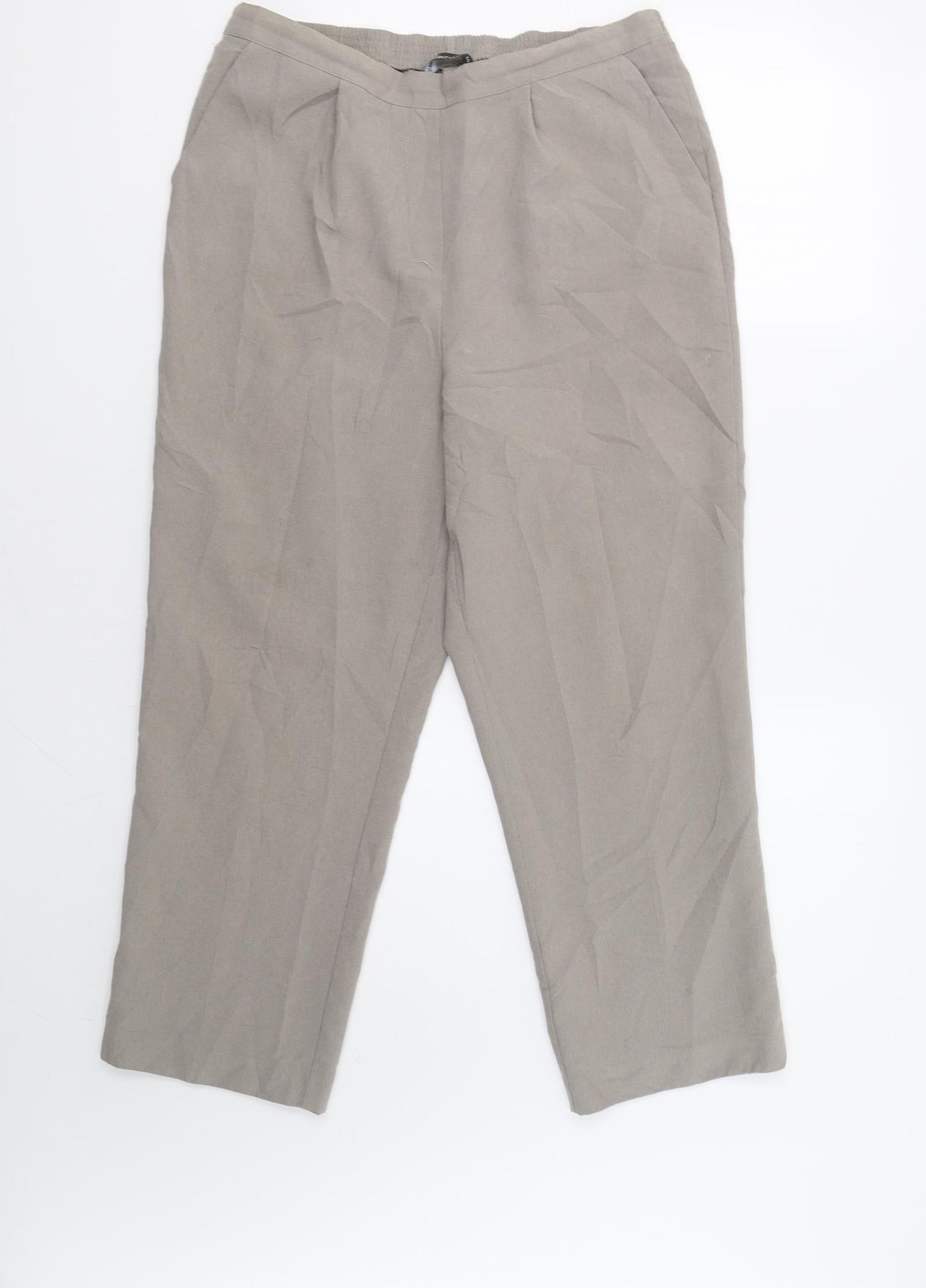 Womens UK Size 14 Bonmarch Regular Fit  Grey Trousers