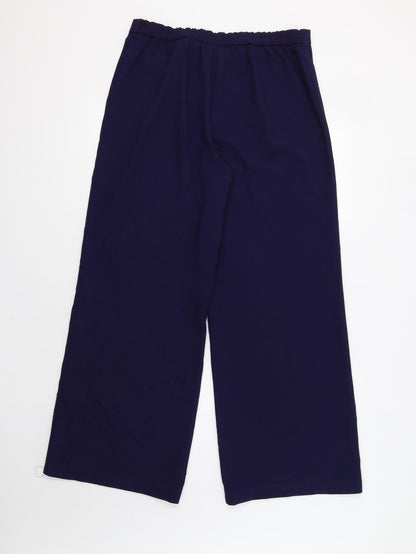 Womens UK Size 14 Nightingales Regular Fit  Blue Trousers