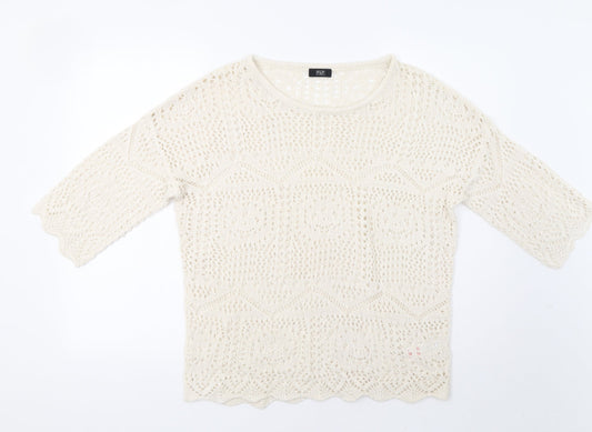 F&F Womens Ivory   Pullover Jumper Size 10