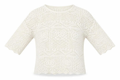 Womens UK Size 10 F&F Ivory Pullover Jumper