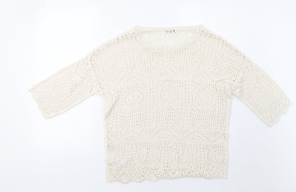 F&F Womens Ivory   Pullover Jumper Size 10