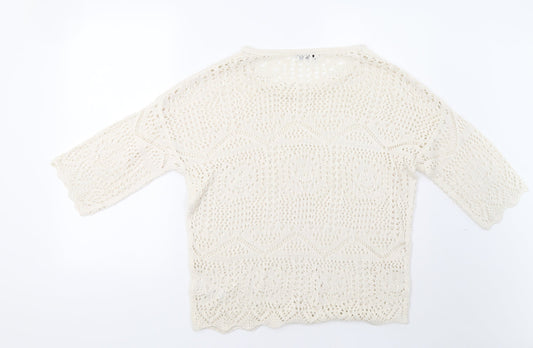F&F Womens Ivory   Pullover Jumper Size 10