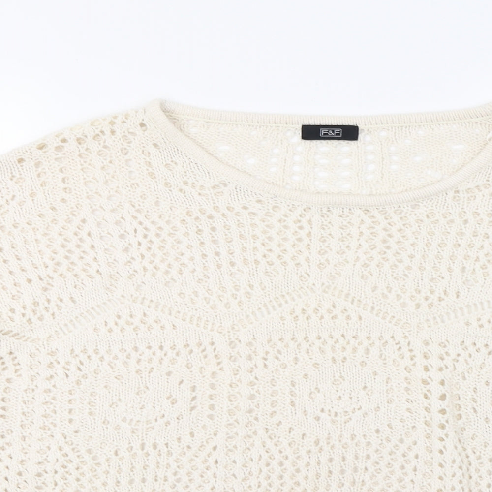 F&F Womens Ivory   Pullover Jumper Size 10