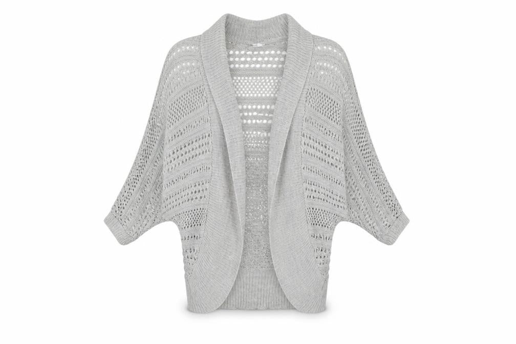 Womens UK Size M New Look Grey Cardigan Jumper